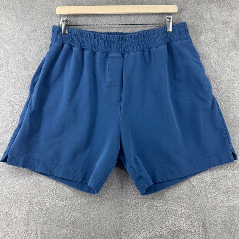 Universal Standard Shorts Womens XS (12/L) Blue Elastic Waist Pockets 6" Inseam